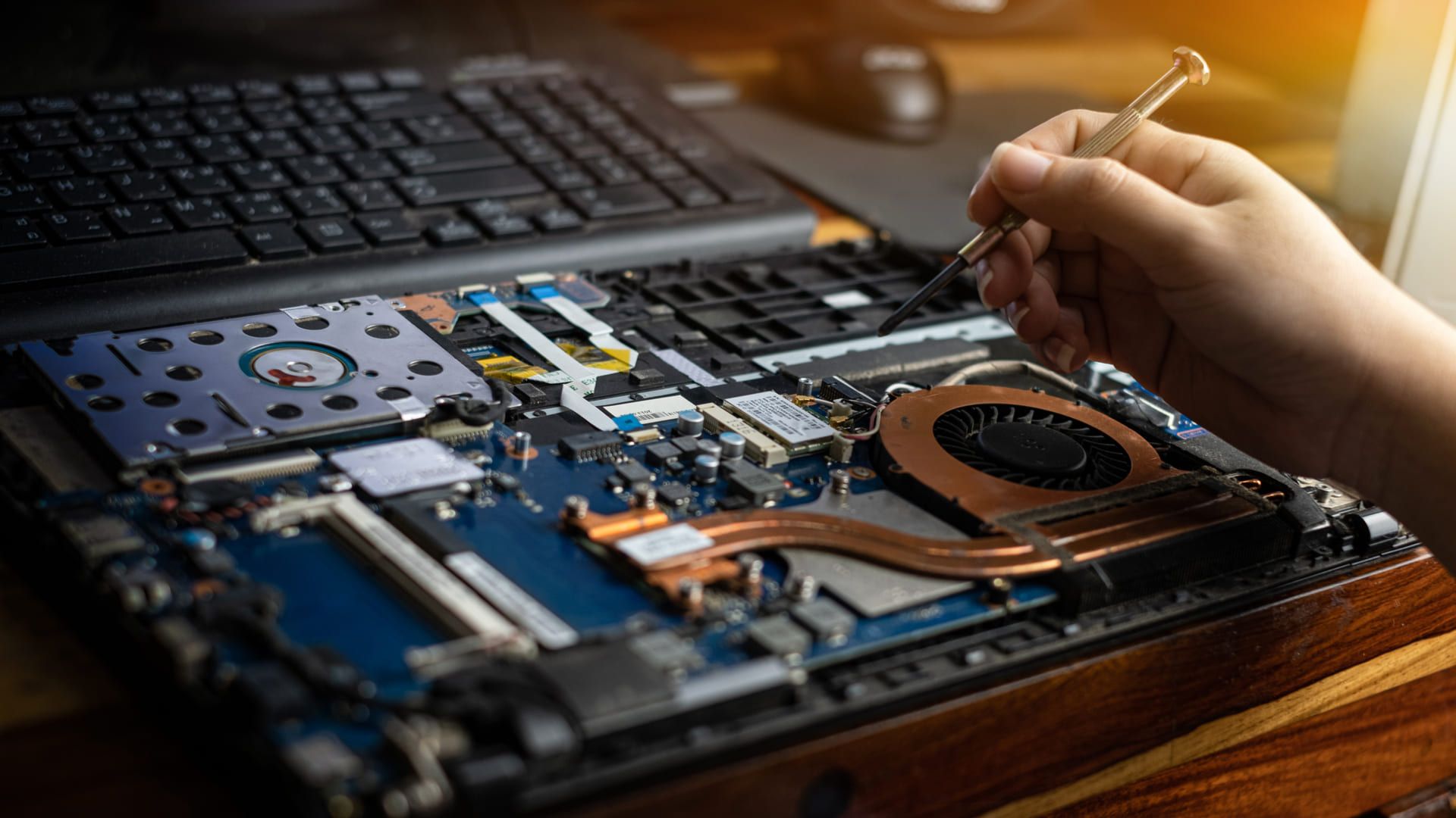 Limpeza interna e troca de peças